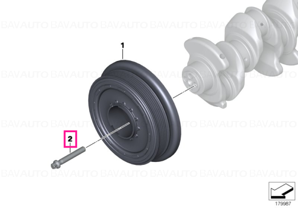 Surub fulie arbore cotit - BMW - Mini - M10X65 | BavAUTO