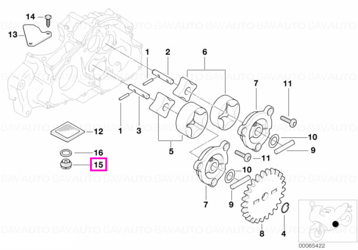 11137700094 - Dop șurub magnetic M24X2 - BMW Motorrad - K15, R131 - de la 01.10.2007 - Original BMW Motorrad Group - BavAUTO