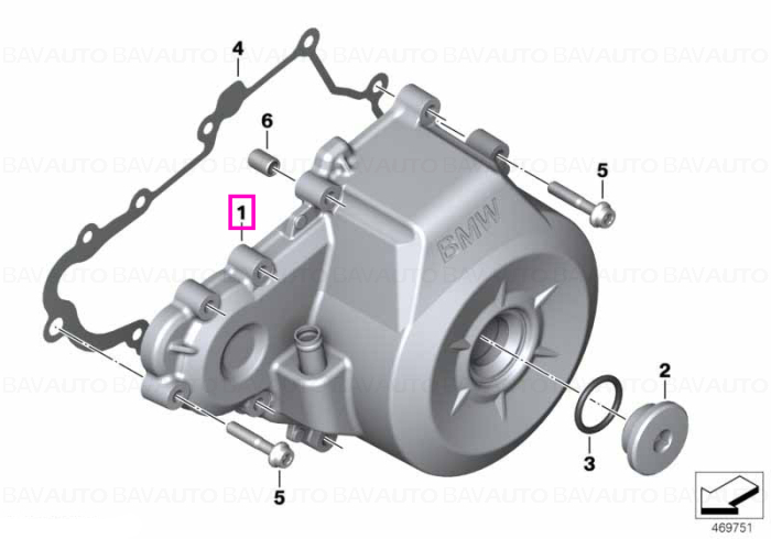 11148562760 - Capac alternator - BMW Motorrad - K02, K03 - de la 01.04.2016 - Original BMW Motorrad Group - BavAUTO