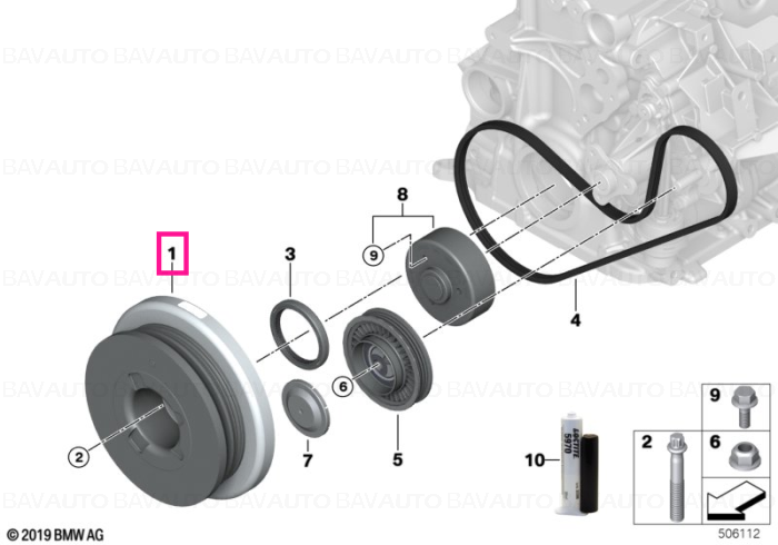 11239455972 - Vibration damper - Original BMW