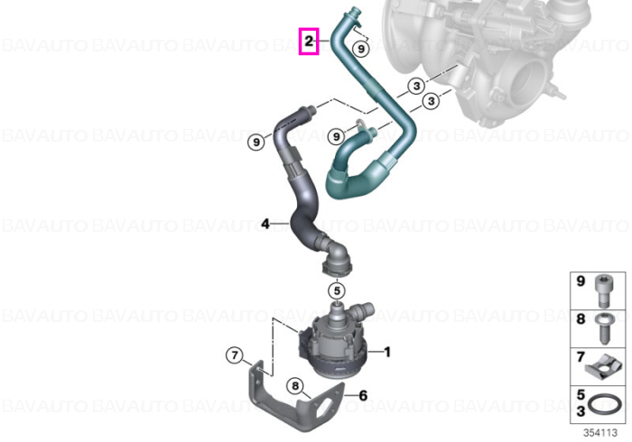 11537625154 - Coolant pipe