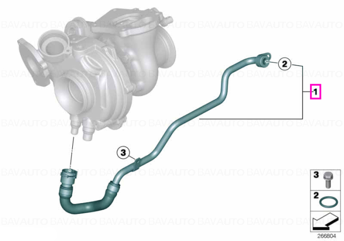 11538507251 - Coolant pipe