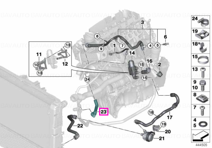 Cod: 11538514066 - Hose, EGR co