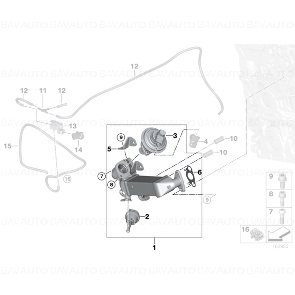11717805717 - Racitor gaze EGR - BMW X3 E83 | BavAUTO