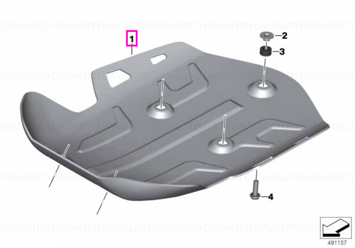11848485696 - Motor full protection - BMW Motorrad - K50, K51 - de la 01.08.2018 - Original BMW Motorrad Group - BavAUTO