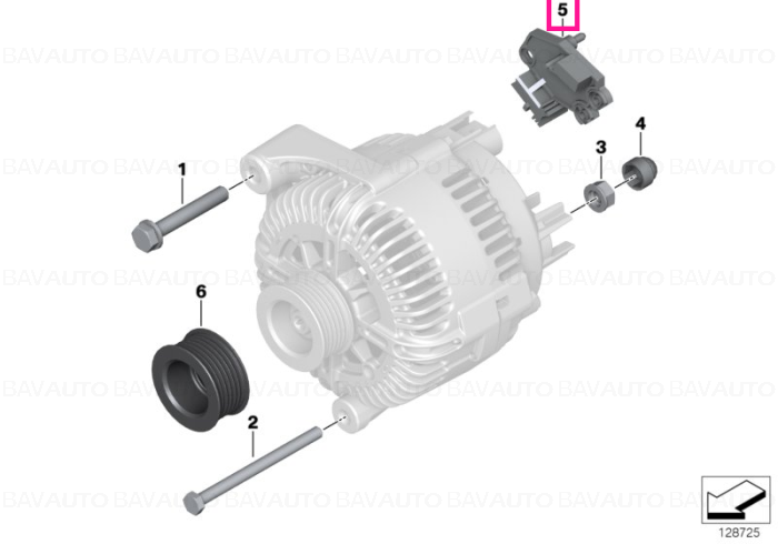 12317540657 - Regulator tensiune Bosch - BMW - Seria 5 E60, Seria 5 E61 - de la 01.06.2004 - Original BMW Group - BavAUTO