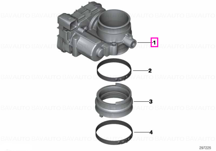 13548568757 - Throttle housing Assy - BMW Motorrad - K50, K51 - de la 01.08.2018 - Original BMW Motorrad Group - BavAUTO