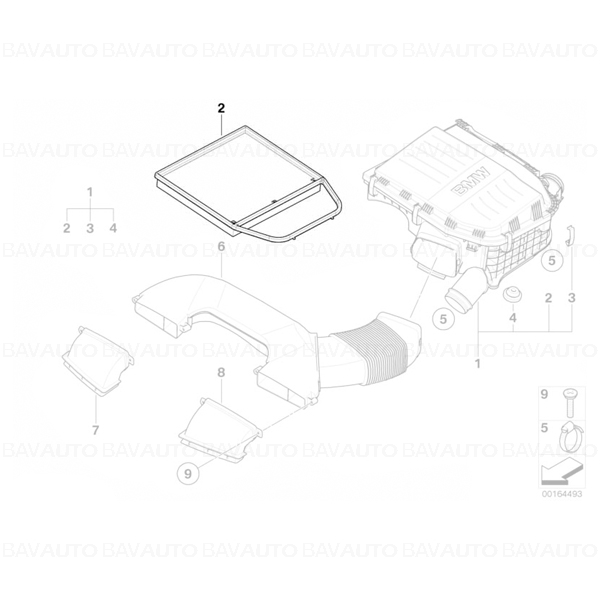 13717599285 - Filtru aer motor - BMW Seria 1 E82, E88, Seria 3 E90, E91, E92, E93 | BavAUTO