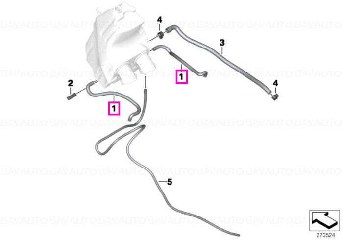 13717725265 - Hose, idle-speed actuator - BMW Motorrad - K18, K19 - de la 01.12.2011 - Original BMW Motorrad Group - BavAUTO