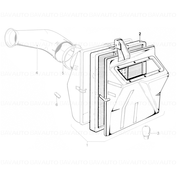 13721262600 - Filtru aer motor - BMW Seria 3 E21 | BavAUTO