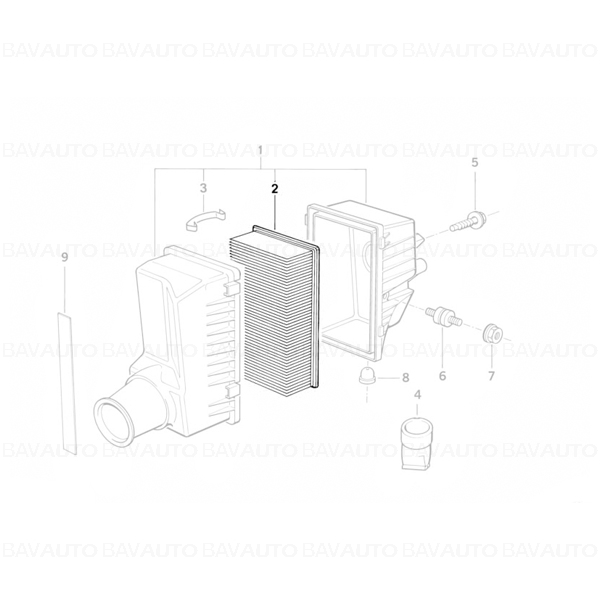 13721730918 - Filtru aer motor - BMW Seria 5 E34 | BavAUTO