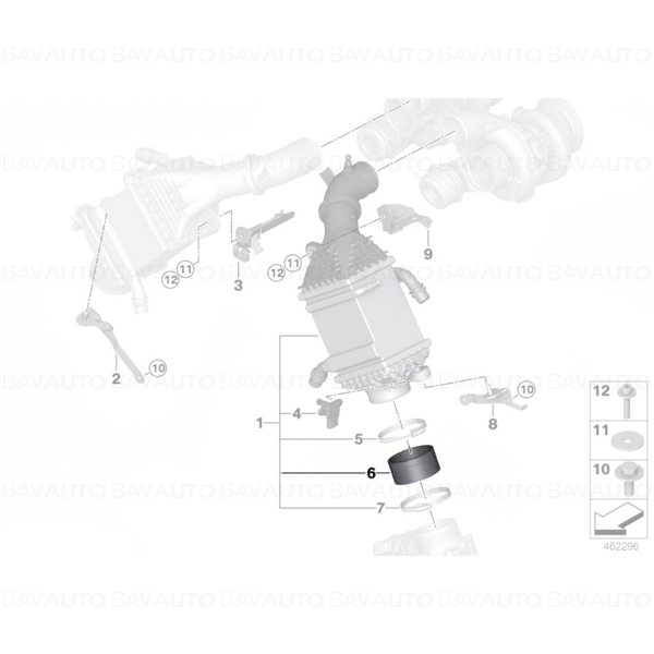 17517848093 - Conducta intercooler - BMW X5 M F85, X6 M F86 | BavAUTO