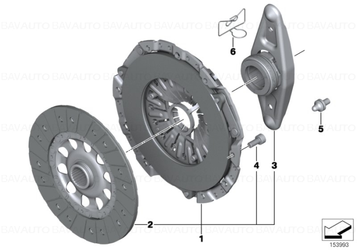 21207638466 - Set ambreiaj pentru - BMW Seria 1 E81 E82 E87 E88, Seria 3 E90 E91 E92 E93, Seria 5 E60 E61 si X1 E84 | BavAUTO