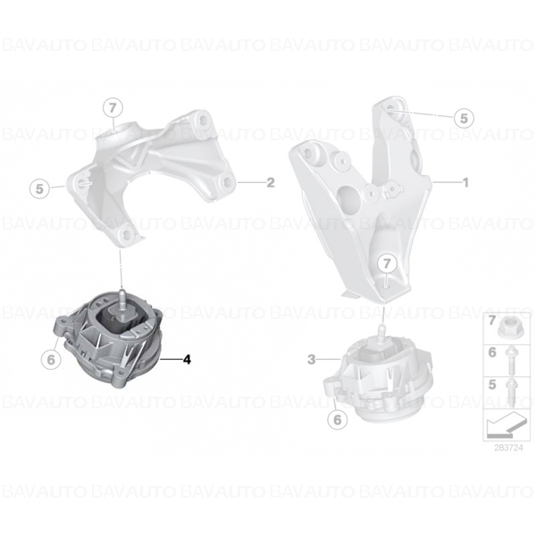 22116855460 - Engine mount