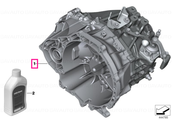 23008672174 - Exchange 6 speed gearbox GS6X60DA - YAB - Original BMW