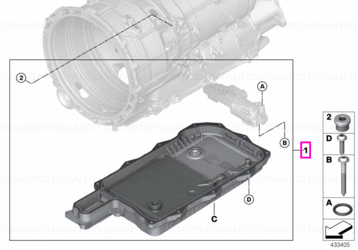 24348632193 - Kit reparație inele O, pompă ulei - BMW - X5 F15, Seria 5 F18 LCI - de la 01.12.2014 - Original BMW Group - …