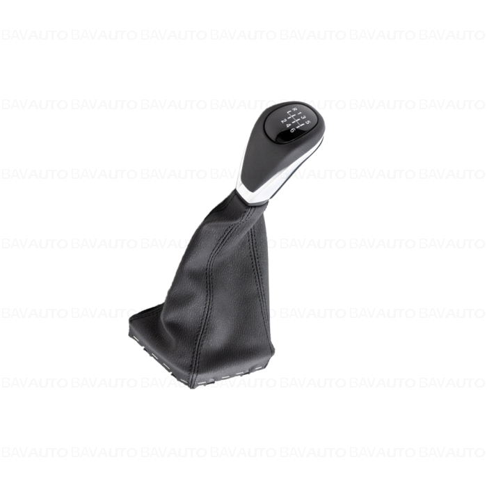 25117642009 - Shift knob, leather, with boot/6-speed PERLGLANZ CHROM - BMW - X2 F39, X1 F48 - de la 01.07.2015 - Original …