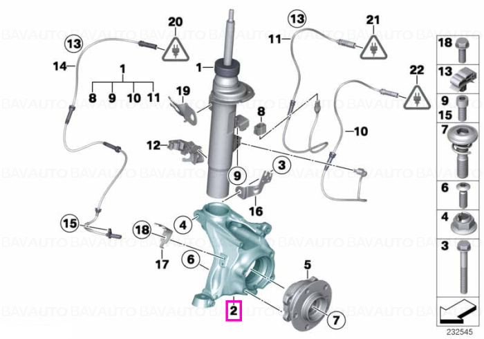 31216855954 - Carrier, right - BMW - X3 F25, X4 F26 - de la 01.09.2010 - Original BMW Group - BavAUTO