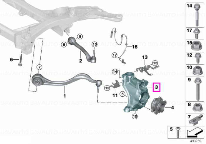 31216878613 - Carrier, left - BMW - Z4 G29 - de la 02.11.2018 - Original BMW Group - BavAUTO