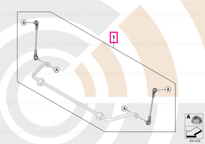 31352467061 - Repair kit, anti-roll bar links VALUE LINE - Original BMW