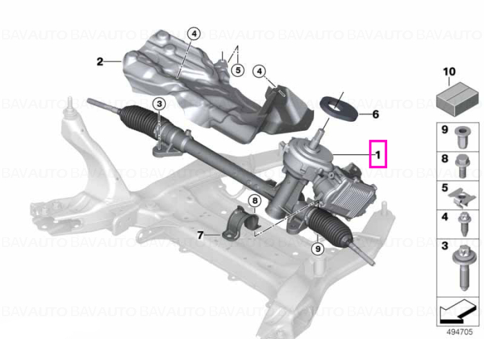 Caseta de directie electrica - BMW X1 F48, X2 F39