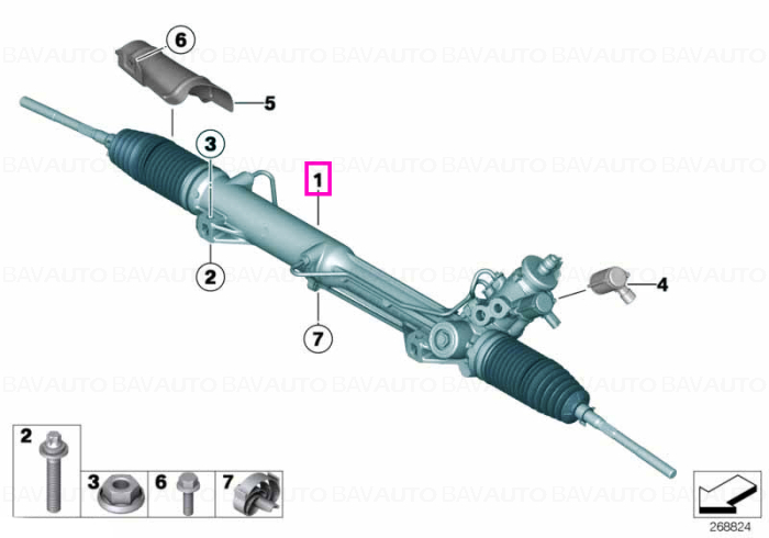 Caseta de directie hidraulica - BMW Seria 3 E90 E91 E92, X1 E84