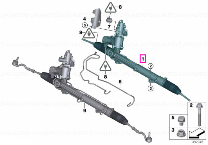 Caseta de directie hidraulica cu functie Active Steering - BMW X5 F15 35 iX, X6 F16 35iX - tip motor N55