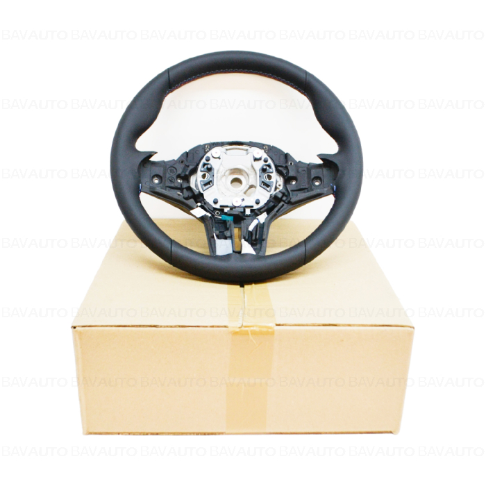 Volan M Sport, piele - BMW Seria 5 F90 M5, Seria 8 F91 F92 F93 M8, X5 M F95, X6 M F96 - tip motor S63M
