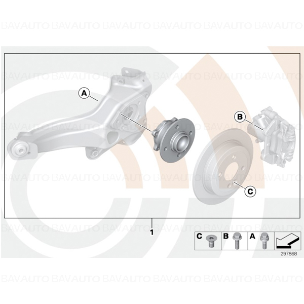 33412444438 - Kit reparatie rulment roata Value Line - Mini R60, R61 - spate | BavAUTO