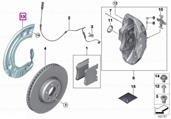 34108064558 - Protection plate right - BMW - X3 F97, X4 F98 - de la 01.04.2019 - Original BMW Group - BavAUTO