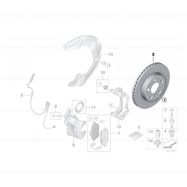 34116799351 - Brake disc,