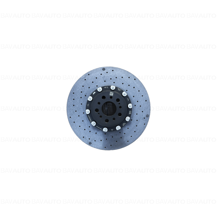 34208093740 - Disc frana carbon ceramic, ventilat, perforat, punte spate, dreapta - BMW Seria 3 G80M3 G81M3, Seria 4 G82M4…