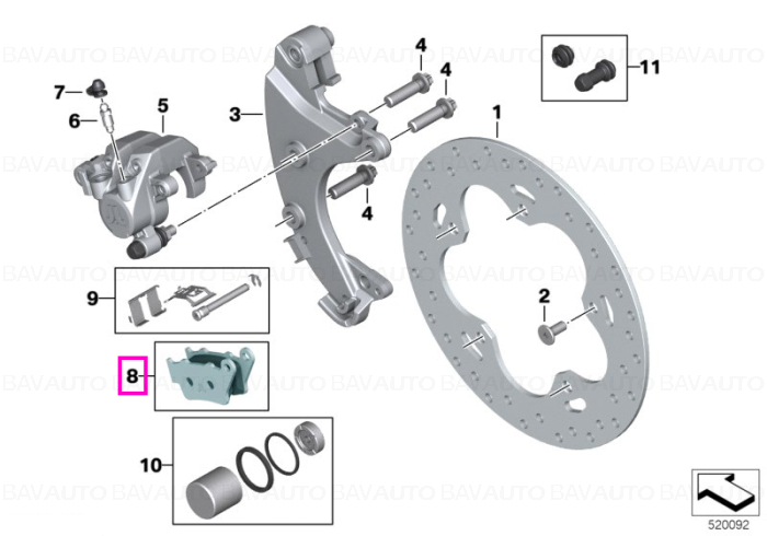 34211692830 - Piesa de schimb originala BMW Group - 34211692830 - BMW Motorrad - Original BMW Motorrad Group - BavAUTO