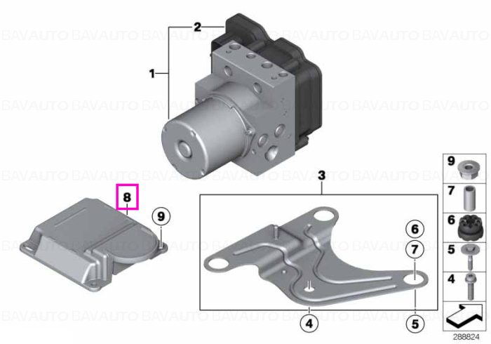 Modul electronic control ICP - BMW Seria 5 F07 F10 F11 F18, Seria 6 F06 F12 F13, Seria 7 F01 F02