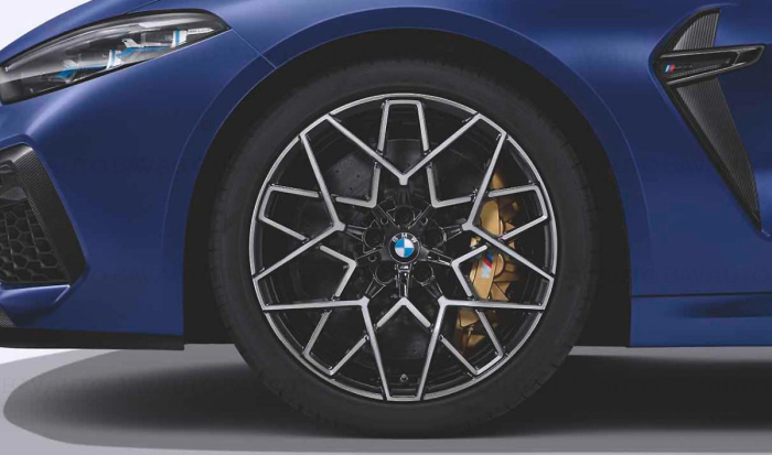 Janta aliaj usor - M Performance Star Spoke 813M - Bicolor Gri (Translucid Shadow/Bright Turned) - 9,5Jx20 ET:28 - BMW Seria 8 F91M8 F92M8 F93M8