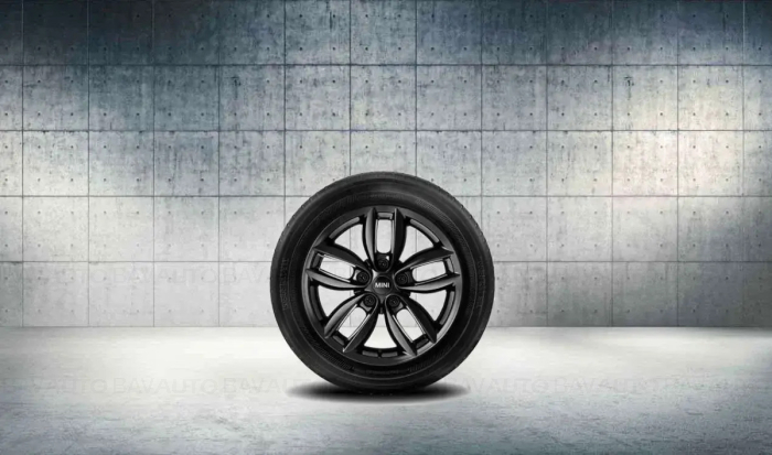 Janta aliaj usor - 5 Star Double Spoke R124 - Negru (Jet Black Uni) - 7Jx17 ET:50 - Mini Countryman R60, Paceman R61