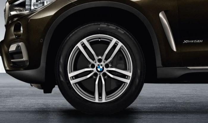 36112289833 - Roată completă de iarnă - M Double Spoke 623M (bright turned) cu anvelopa Pirelli Scorpion Winter r-f - 255/50R19 107V XL - BMW X6 F16 - punte față