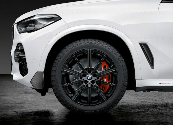 36112459598 - Set roti complete de vara - BMW M Performance Star Spoke 748M cu anvelopa Bridgestone ALENZA 001 RFT* (BMW) 275/45R20 110Y XL si 305/40R20 112Y XL TPMS / RDCi pentru X5 G05; X6 G06  - Original BMW