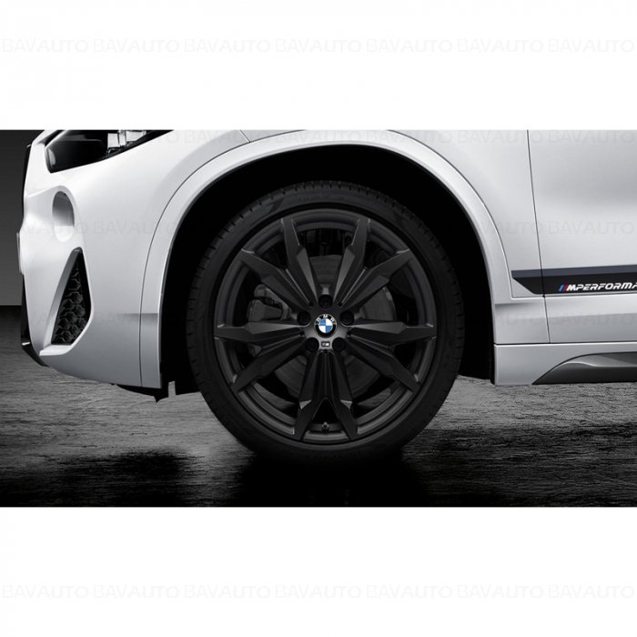 Set roti complete de vara - BMW M Double Spoke cu anvelopa Pirelli P Zero r-f* (BMW) 225/40R20 94Y XL TPMS / RDCi pentru X1 F48; X2 F39 