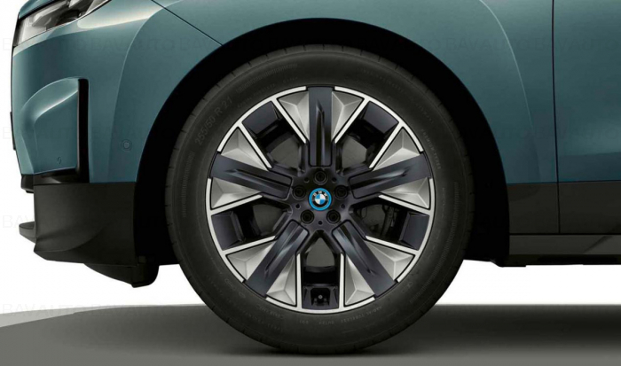 Janta aerodinamica din aluminu BMW 1010 bicolor (gri gunmetal / lucios) 9j x 21 et 36 punte fata / punte spate iX i20
