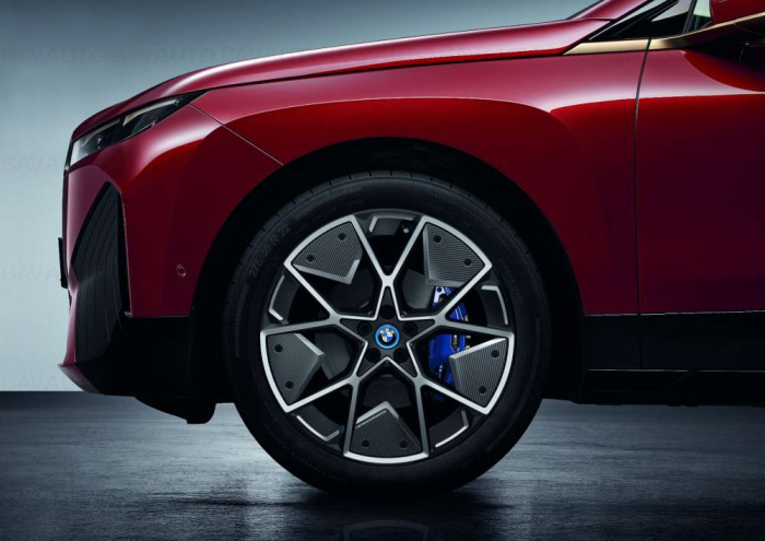 Janta aliaj usor - M Performance Aerodynamic Wheel Carbon - Bicolor Negru/Gri (Jet Black Uni/Bright Milled, Flow Forming) - 9,5Jx22 ET:37 - BMW iX I20