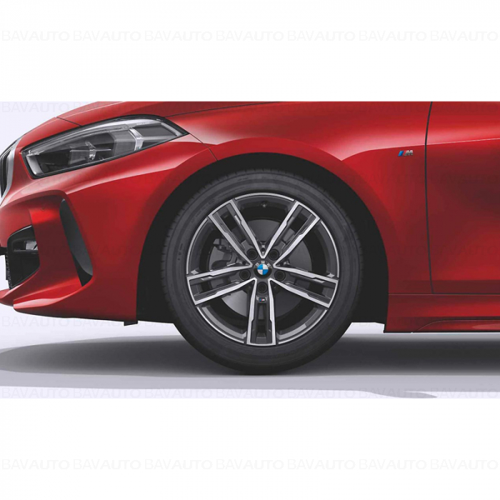 Set roti complete de vara - BMW M Double Spoke cu anvelopa Michelin Primacy 4* (BMW) 225/45R17 94Y XL TPMS / RDCi pentru Seria 1 F40; Seria 2 F44 