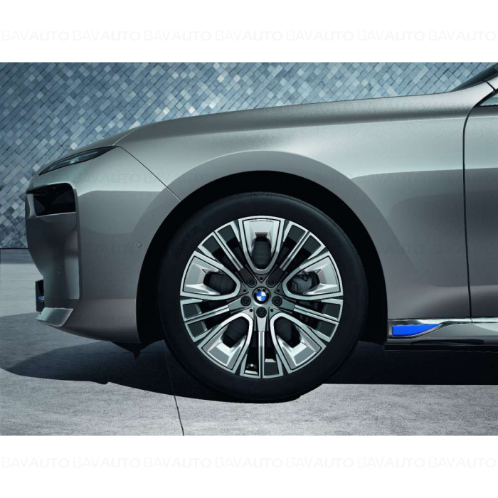  Janta aliaj usor - Aerodynamic Wheel 906 - Bicolor Gri/Argintiu (Gunmetal Grey/Bright Turned) - 9Jx20 ET:24 - BMW Seria 7 G70, X3 G45 - punte fata