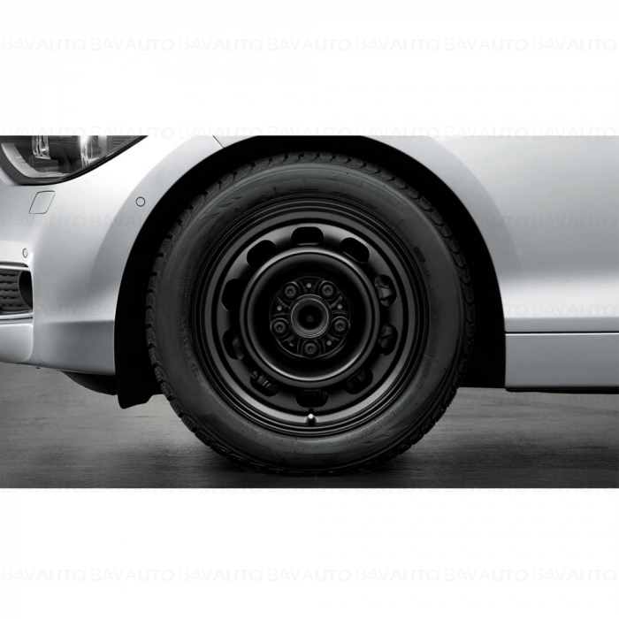 36115A27971 - Roata completa de iarna - BMW Steel wheel 12 cu anvelopa Bridgestone Blizzak LM-001 RFT* (BMW) - 205/55R16 91H - TPMS / RDCi pentru F40