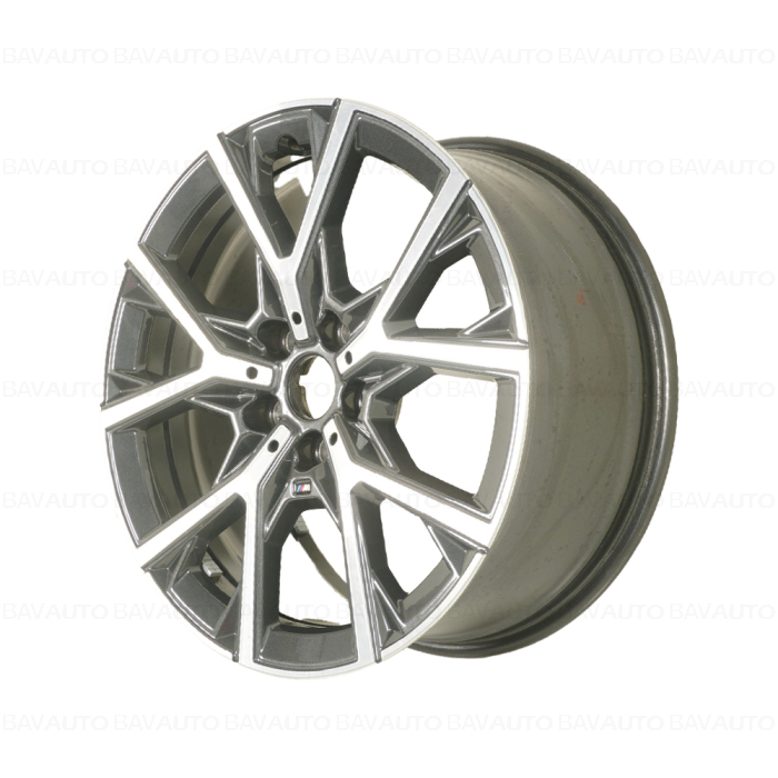 Janta aliaj usor - M Performance Y-Spoke 553M - Bicolor (Refined Silver/Bright Turned) - 8Jx18 ET:54 - BMW Seria 1 F40, Seria 2 F44