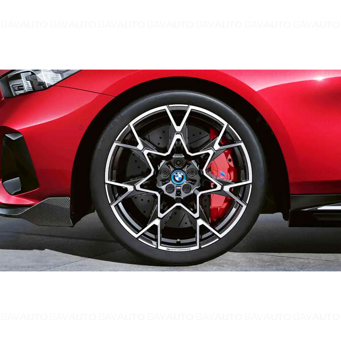 36115A8E0C9 - Set roți complete de vară - M Performance Cross Spoke 943M (bright milled, bright turned) cu anvelopa Continental Eco Contact 6 Q - HL 255/35R21 101Y XL HL 285/30R21 103Y XL - BMW i5 G60/G61