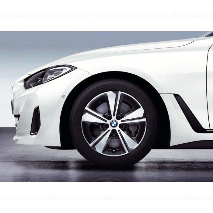 36115B4E070 - Roată completă de iarnă - Aerodynamic wheel 852 (bright turned) cu anvelopa Continental Winter Contact TS860S - 225/55R17 101H XL - BMW Seria 4/i4 G26