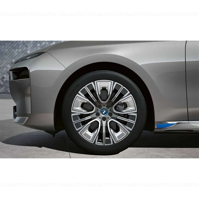 36115B61CF8 - Roată completă de iarnă - Aerodynamic wheel 906 (bright turned) cu anvelopa Pirelli P-Zero Winter 2 - 285/40R20 108V XL - BMW X3/X4 G45/G46 - punte spate