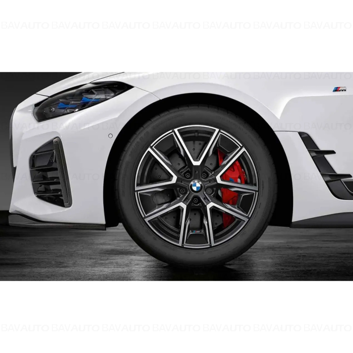 36115B83BF2 - Roată completă de iarnă - M Aerodynamic wheel 858M (bright turned) cu anvelopa Pirelli Winter Sottozero 3 - 245/45R18 100H XL - BMW Seria 4/i4 G26