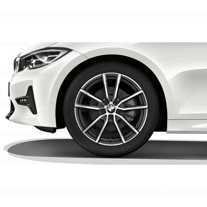 36115B84300 - Roată completă de iarnă - V-Spoke 780 (bright turned) cu anvelopa Pirelli Winter Sottozero 3 r-f - 225/45R18 95H XL - BMW Seria 3/4 G20/G21/G22/G23/G42